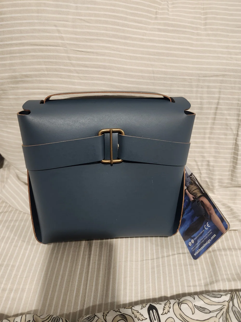 Wish Bone Design Blue Recycled Edition Bike Bag